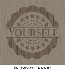 Yourself wood icon or emblem