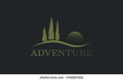Youth Adventure holiday logo, modern and stylish typography slogan for t-shirt. Abstract design with the lines style. Vector print, typography, poster. Global swatches.