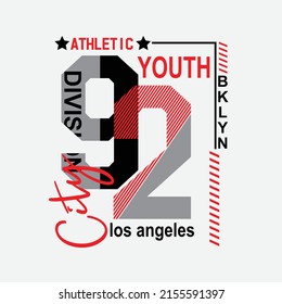 youth athletic fashion Premium Vector illustration of a text graphic. suitable screen printing and DTF for the design boy outfit of t-shirts print, shirts, hoodies baba suit, kids cottons, etc.