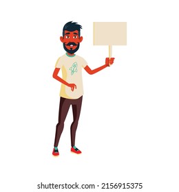 youth boy holding blank tablet on meeting cartoon vector. youth boy holding blank tablet on meeting character. isolated flat cartoon illustration