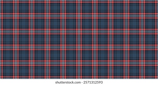 Youth check plaid texture, mother vector background textile. Volume fabric pattern tartan seamless in dark and cyan colors palette.