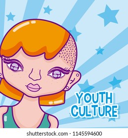Youth culture cartoon