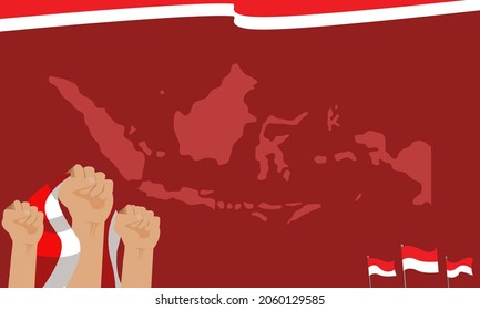 youth day background with copyspace suitable for Indonesian sumpah pemuda or independece day