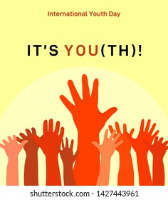 Youth Day Celebration Flat Design Poster