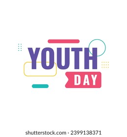 Plantilla de fondo de diseño para el día de la juventud