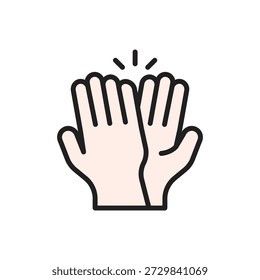Día de la Juventud High Five Icon Ilustración vectorial