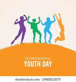 Youth Day, International Youth Day, Celebrating International Youth Day Poster, 