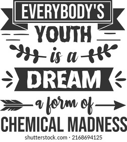 Youth day typography lettering style, Quote about friends. Happy Friendship day phrase for t-shirts, bags, posters, cards, stickers and badges.