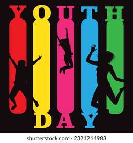 youth day vector background.suitable for card, banner, or poster