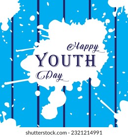 youth day vector background.suitable for card, banner, or poster