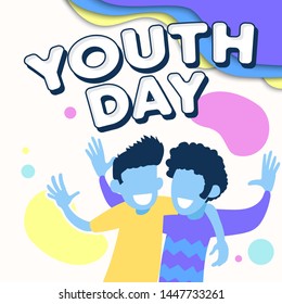 youth day vector design, friendship day