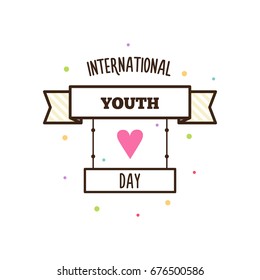 Youth day. Vector illustration.