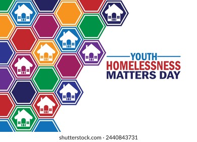 Youth Homelessness Matters Day. Holiday concept. Template for background, banner, card, poster with text inscription