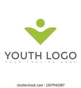 Youth Human Logo Partnership Icon