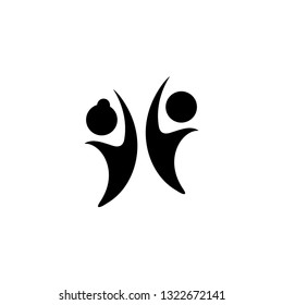 Youth Icon In Flat Style Vector For Apps, UI, Websites. Black Icon Vector Illustration.