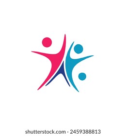 Youth people logo suitable for scholarships foundation, young community, youth center, study activity, teenager, school organization , foundation and future leadership 