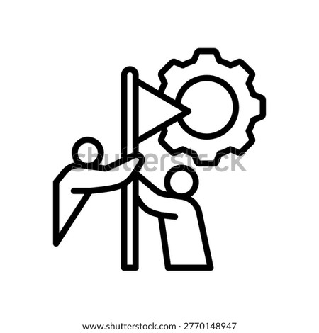 Youth Programs Icon Line Vector Illustration