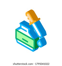 youth serum icon vector. isometric youth serum sign. color isolated symbol illustration