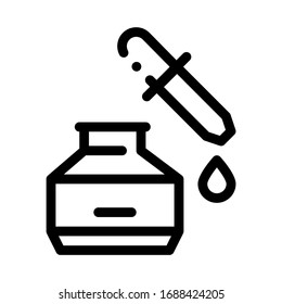 youth serum icon vector. youth serum sign. isolated contour symbol illustration