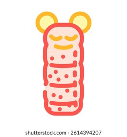 youth sleeping bag color icon vector. youth sleeping bag sign. isolated symbol illustration