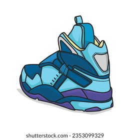 youth sneakers, icon design, and can be used for product illustration