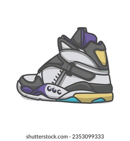 youth sneakers, icon design, and can be used for product illustration