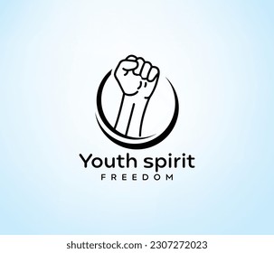 
Youth spirit logo Youth power logo vector