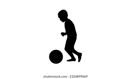 Youth Sports, little boy playing football