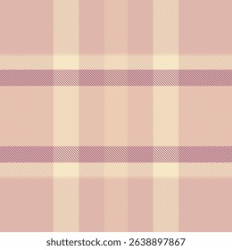 Youth tartan pattern texture, oktoberfest textile fabric plaid. Crossed seamless vector background check in light and pink colors palette.
