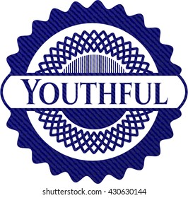 Youthful with denim texture