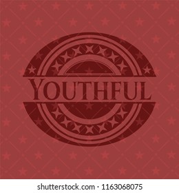 Youthful red icon or emblem
