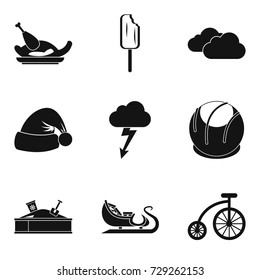 Youthfulness icons set. Simple set of 9 youthfulness vector icons for web isolated on white background