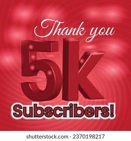YouTube 5k subscriber social media post  