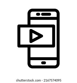 youtube app icon or logo isolated sign symbol vector illustration - high quality black style vector icons
