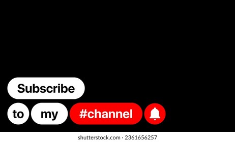 Youtube banner. Video blog overlay lower third. Subscribe to my channel