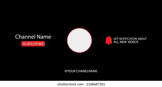 Youtube Channel Cover Wireframe. Youtube Banner For Design Your Channel. Put Your Content Under Background