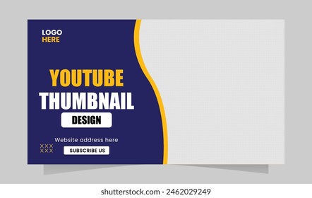 Youtube channel thumbnail design template