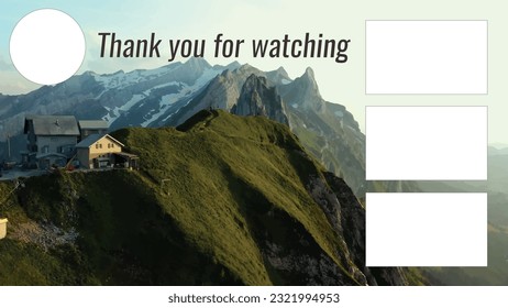 YouTube End Screen Templates - Youtubee End Screen with Customizable background - YouTube End Screen Templates. Promote your videos to your viewers with eye-catching outro cards designs