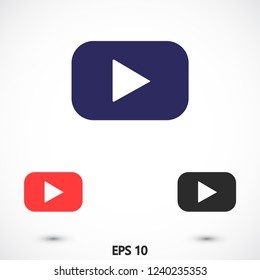  youtube  icon vector eps 10