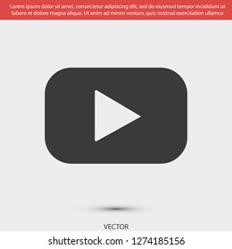  youtube  icon vector eps 10