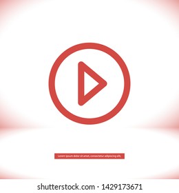  youtube  icon vector eps 10 , Lorem ipsum Flat design