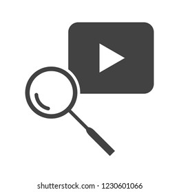 YouTube search Glyph black icon