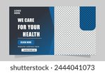 Youtube thambnail design,creative design template design ,Hospital thambnail design ,Doctor services ,Modern YouTube thumbnail design
