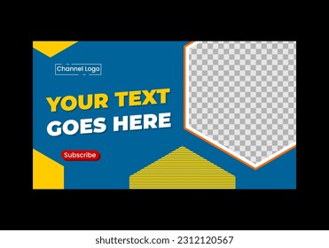 YOUTUBE THUMBNAIL DESIGN TEMPLATE, VECTOR FILE