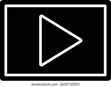 Ícone do vetor do Youtube. Pode ser usado para impressão, aplicativos móveis e da Web.