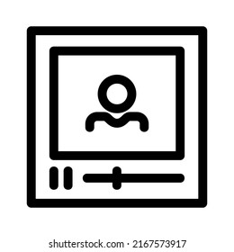 youtuber icon or logo isolated sign symbol vector illustration - high quality black style vector icons
