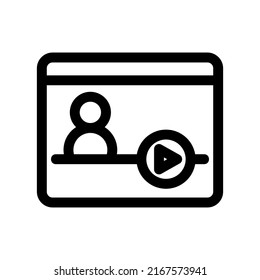 youtuber icon or logo isolated sign symbol vector illustration - high quality black style vector icons
