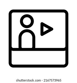 youtuber icon or logo isolated sign symbol vector illustration - high quality black style vector icons
