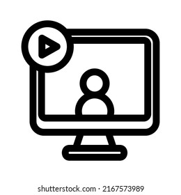 youtuber icon or logo isolated sign symbol vector illustration - high quality black style vector icons
