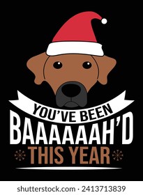 You've been baaaaaah'd this year - EPS file for cutting machine. You can edit and print this vector art with EPS editor.